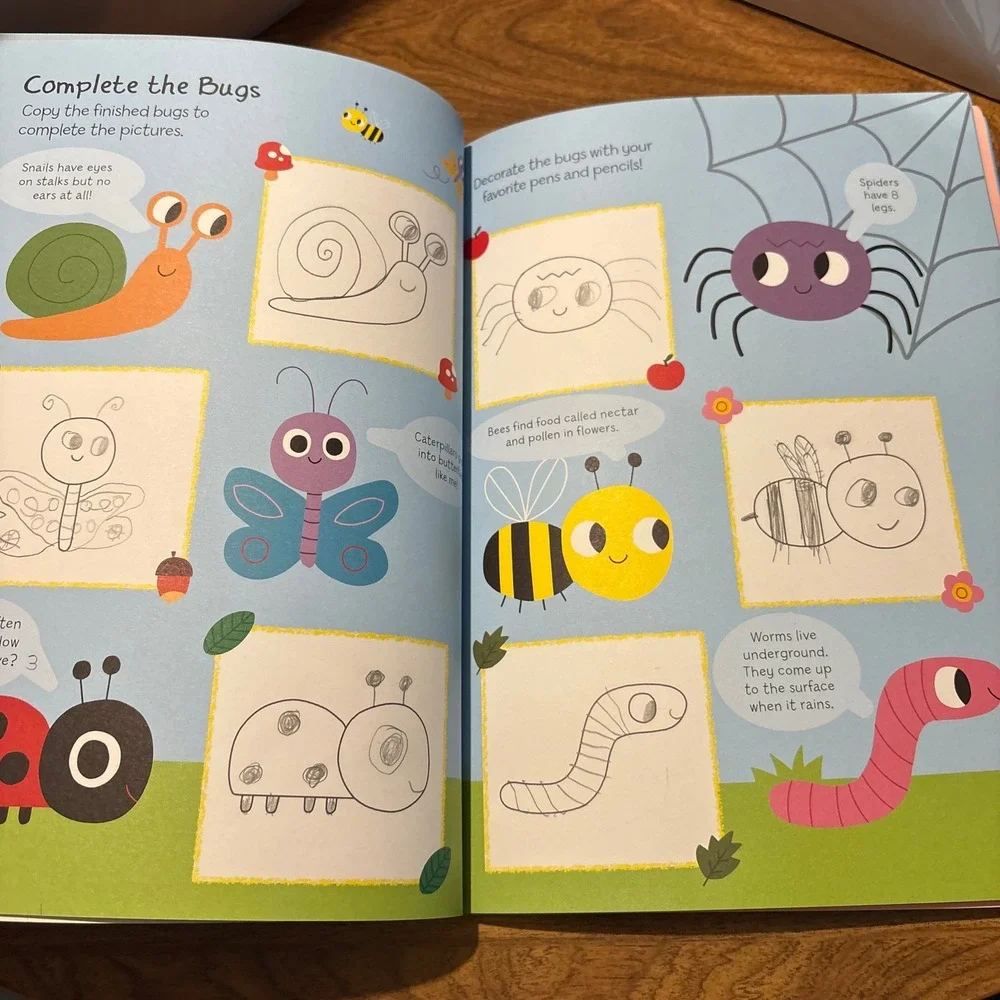 Make and Do Super Cute Activity Book Marion Billet Stickers Puzzles *Used
